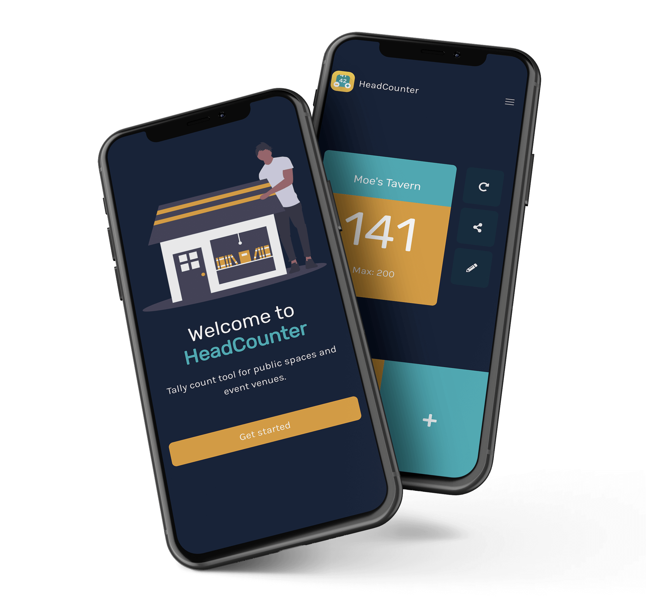 HeadCounter Mobile Hero Occupancy Tracker Tool Access Management Capacity Control